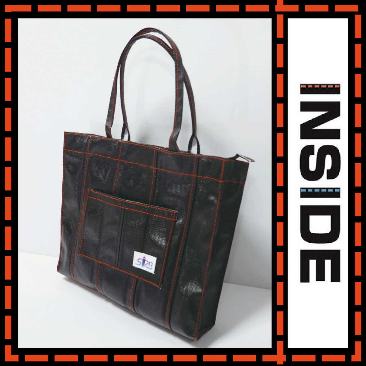 SRB -SUNRISE BOUSAI- / 消防ホースバッグ-INSIDE- ステッチ朱色