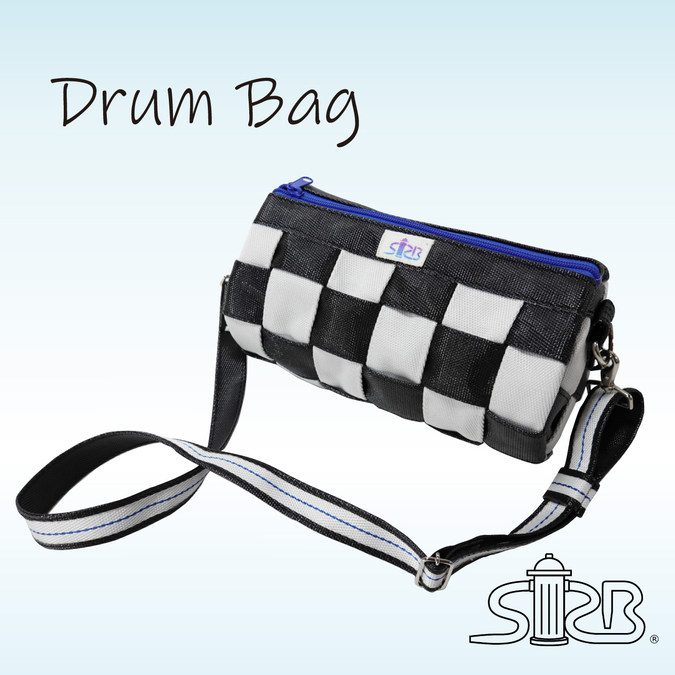 SRB -SUNRISE BOUSAI- / ドラム型バッグ 市松模様